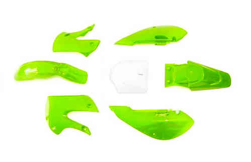 KLX 110 GREEN PLASTIC SET